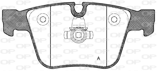 OPEN PARTS Piduriklotsi komplekt,ketaspidur BPA1216.00